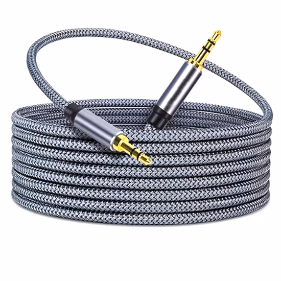 Câble stéréo audio auxiliaire mâle à mâle de 3,5 mm