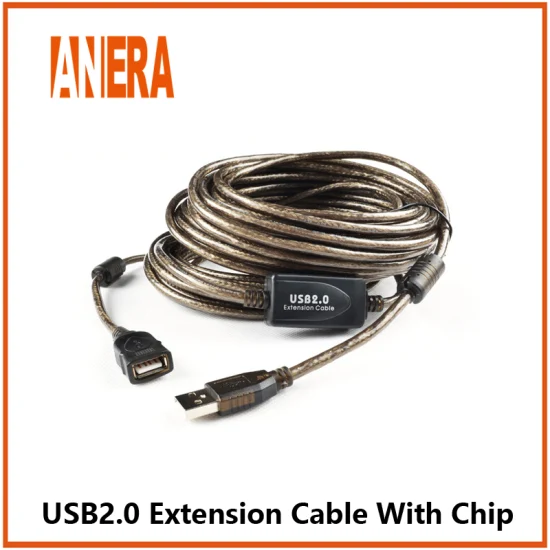 Câble d'extension répéteur Anera USB 2.0 câble USB mâle vers femelle avec amplificateur de signal 15 m