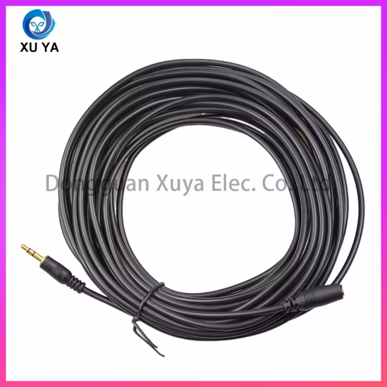 Câble audio Aux d'extension plaqué or, Jack stéréo mâle à femelle de 3.5mm