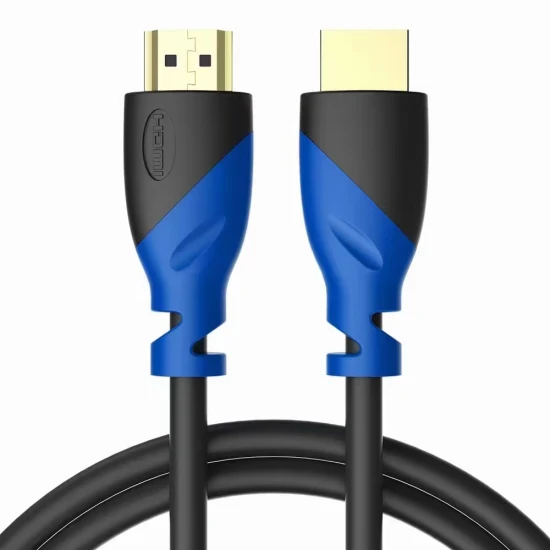 Câble HDMI bleu noir 4K, bon prix d'usine, câble HDMI vers HDMI 1m 2m 3m 5m